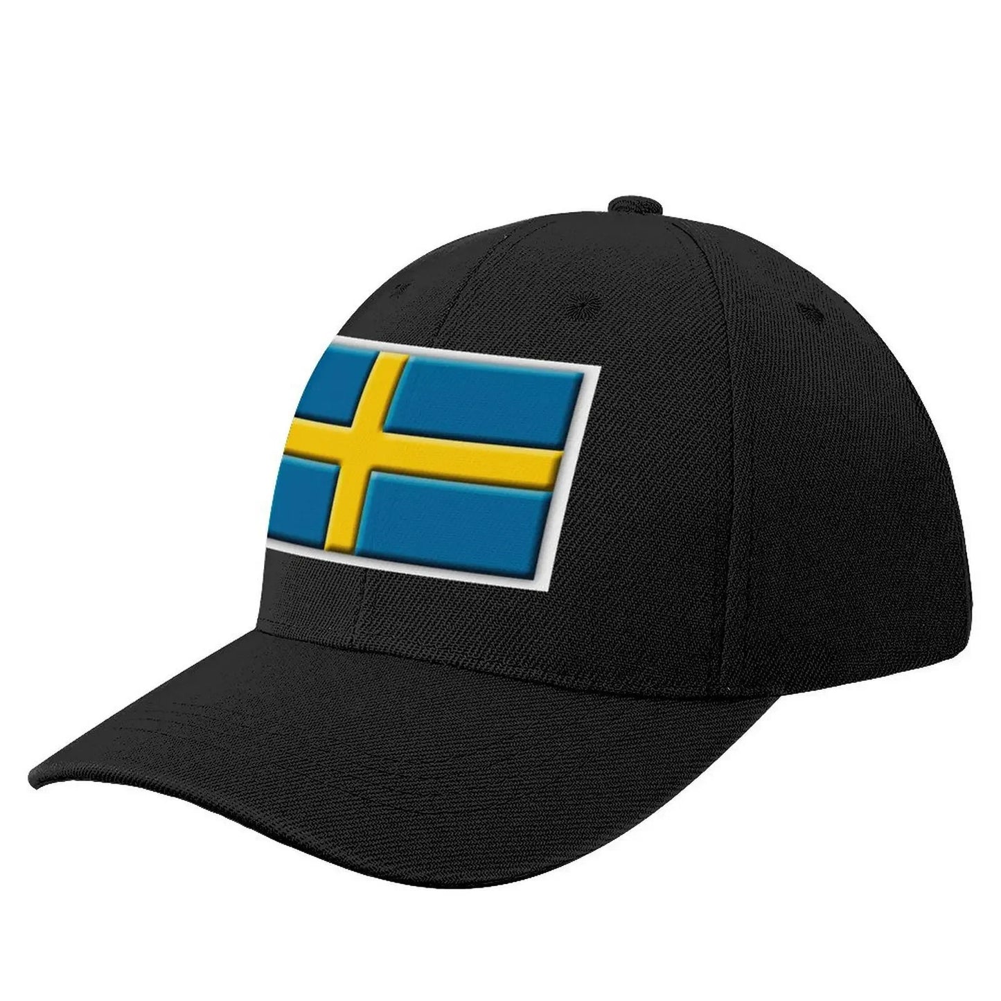 Basebollskeps med svenskt flaggtryck